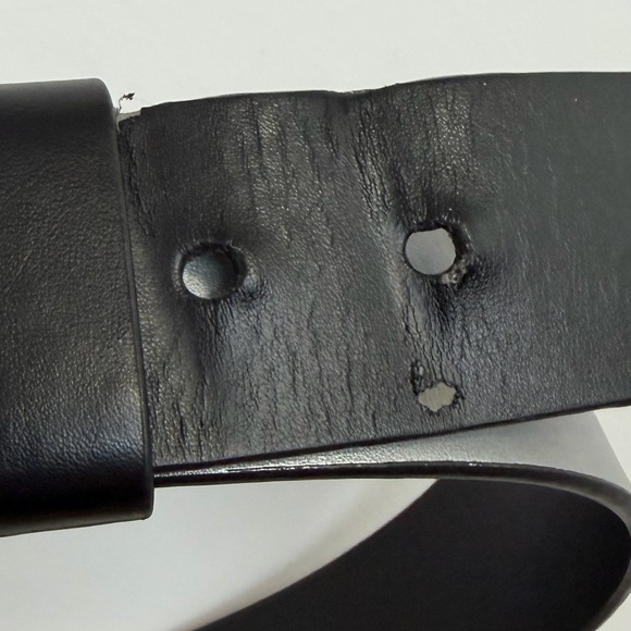 Fox Racing Black Belt with Distressed Silver Buckle 35 - 41 waist - Picture 11 of 11